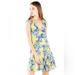 BCBG Floral Sleeveless Dress - Multicolor